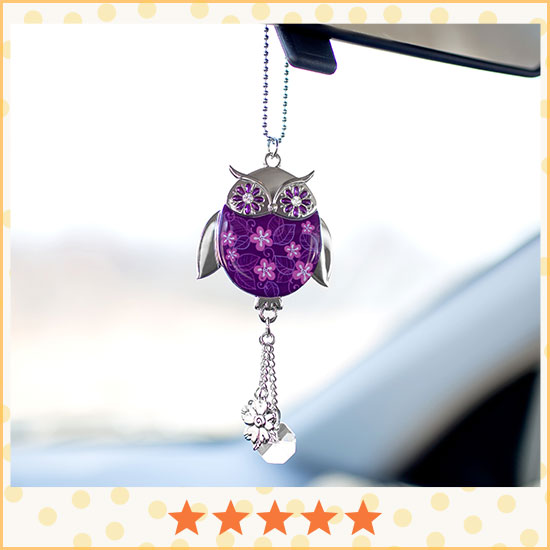 Wise in Love Owl Car Charm - ★★★★★