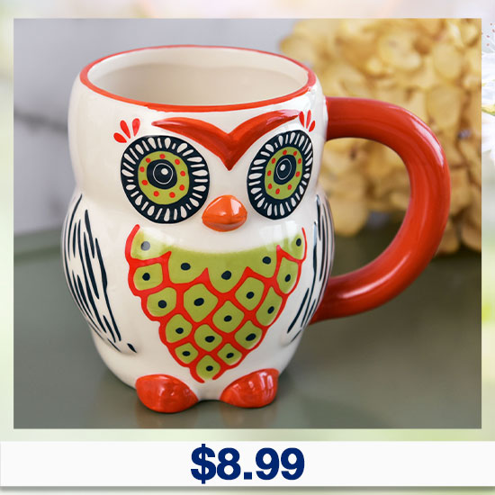 Cup of Wisdom Owl Mug - $8.99