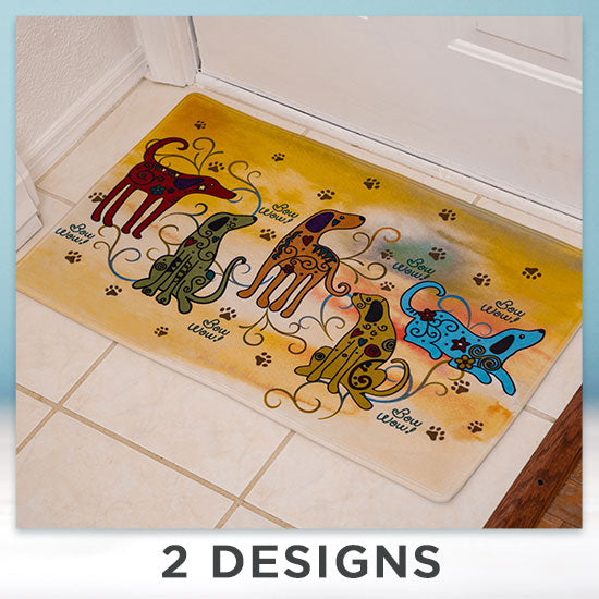 Festival Pets Memory Foam Indoor Mat - 2 Designs