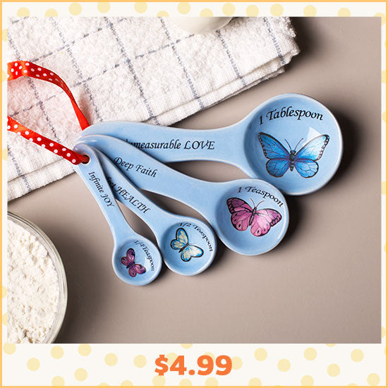 Love Beyond Measure Ceramic Measuring Spoons - $4.99
