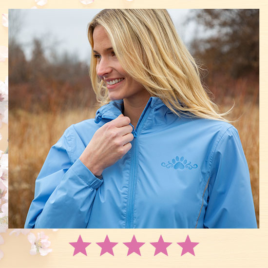 Magical Print Paw Print Rain Jacket - ★★★★★