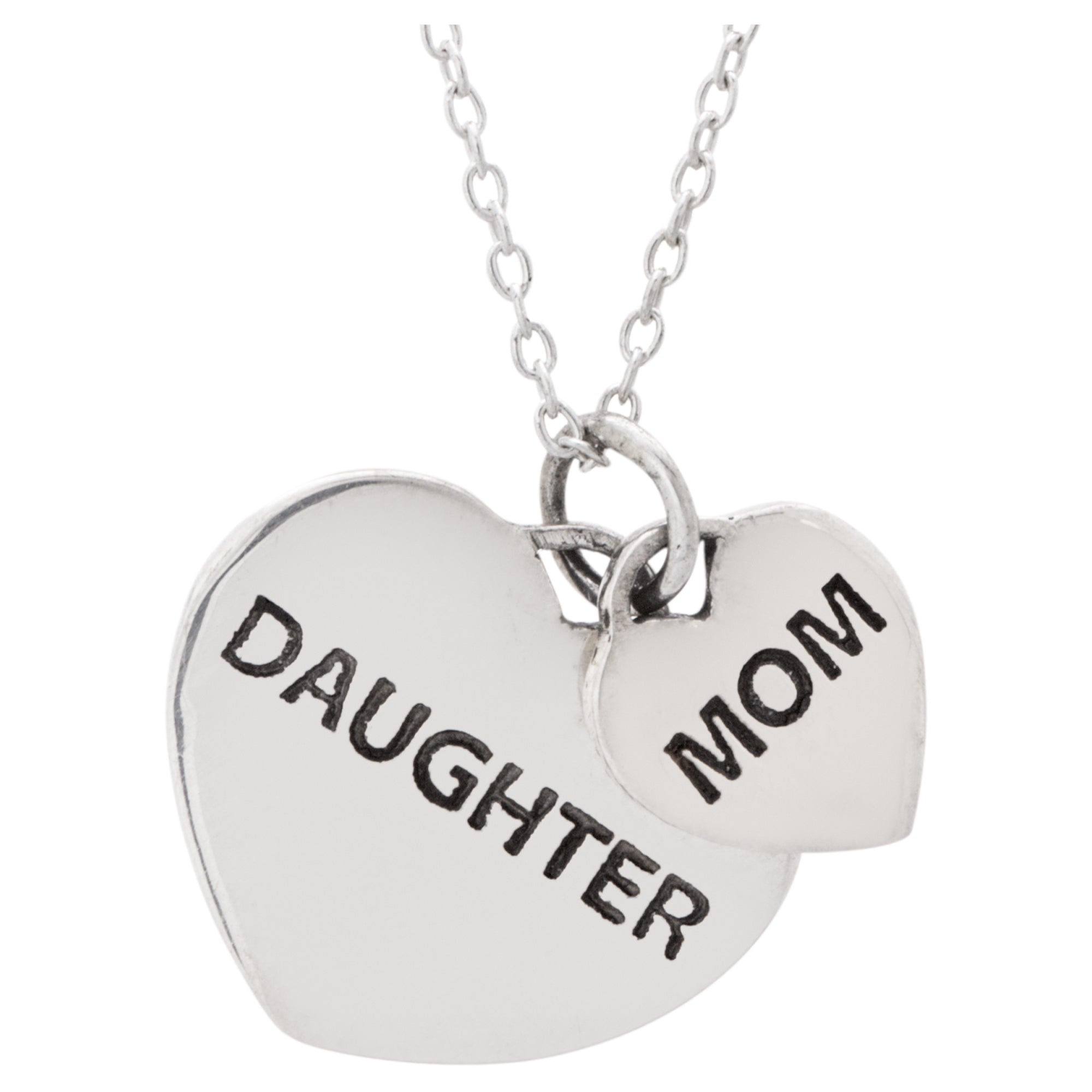 Mother & Daughter Always Necklace - Mom Heart