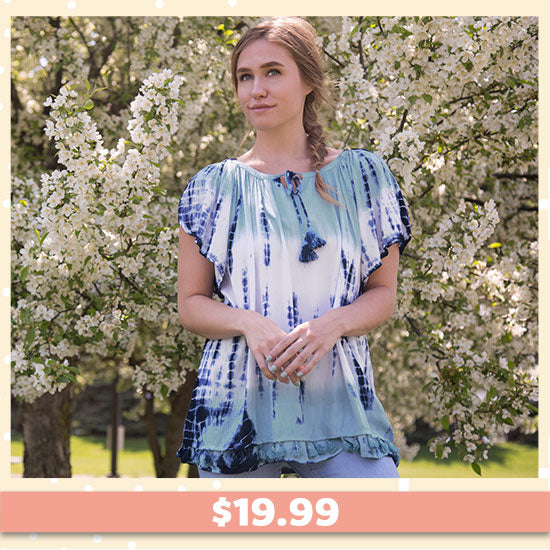 Shades of the Sea Top - $19.99