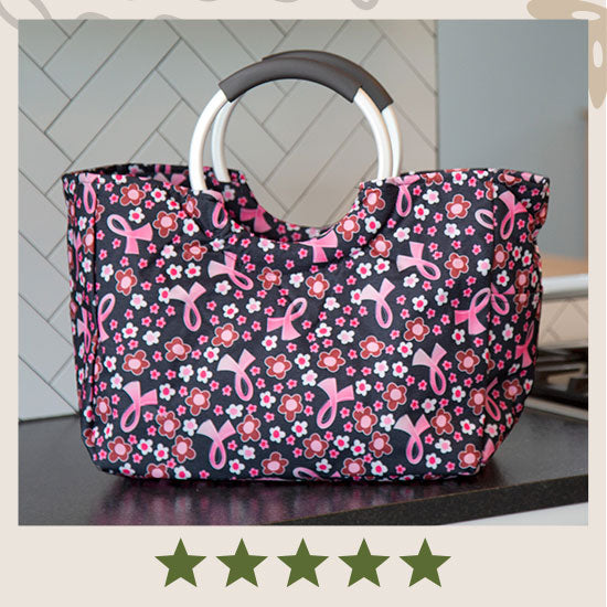 Pink Ribbon Insulated Shopping Bag - ★★★★★