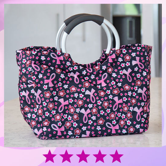 Pink Ribbon Insulated Shopping Bag - ★★★★★