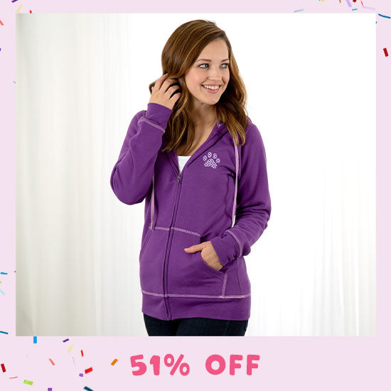 Rainbow Paws Zip Hoodie - 51% OFF