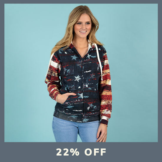 Old Glory Hooded Sweatshirt - 22% OFF