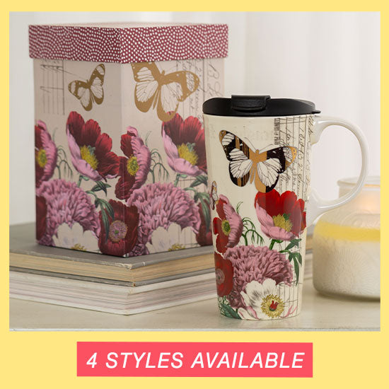 Inspirational Gift Boxed Travel Mug - 4 Styles Available