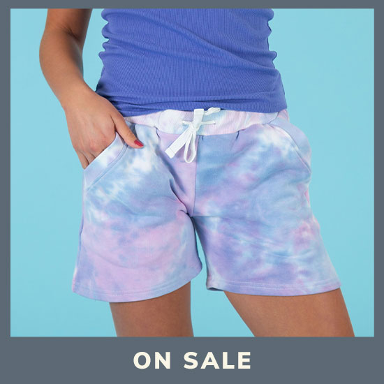 Pastel Tie-Dye Casual Shorts - On Sale