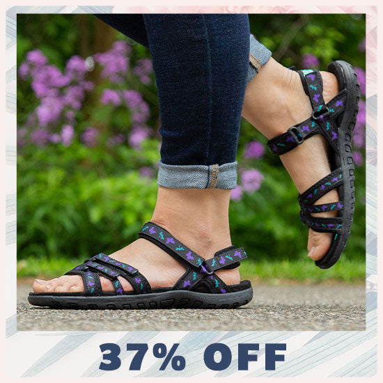 Ultralite™ Fluttering Friends Strappy Sport Sandals - 37% OFF