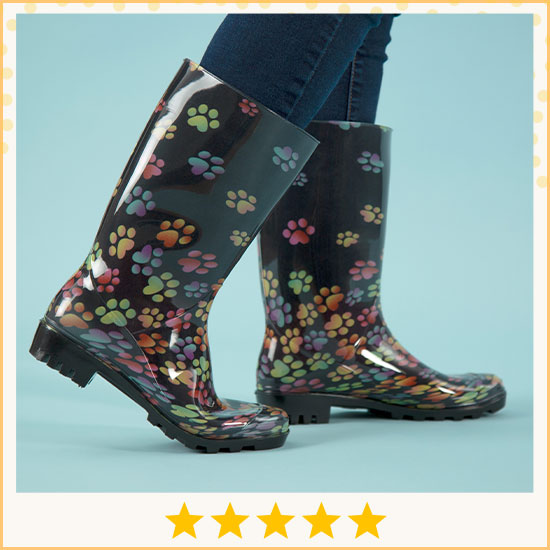 Ultralite™ Tumbling Paws Rain Boots - ★★★★★