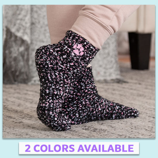 Cozy Paw Print Slipper Socks - 2 Colors Available