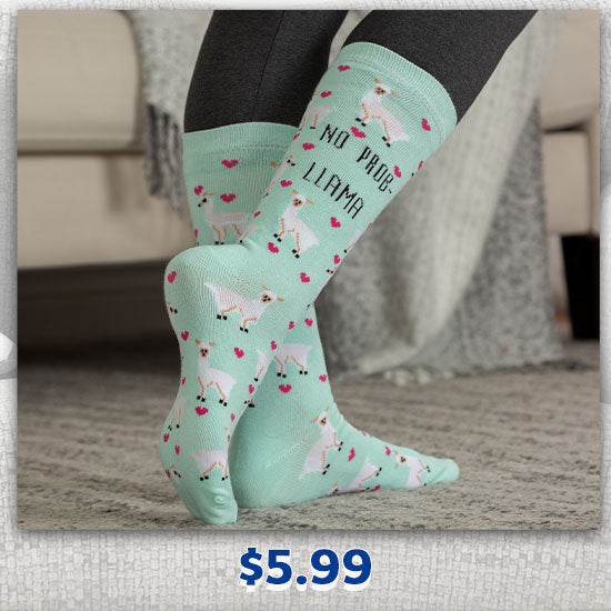 No Prob-Llama Socks - $5.99
