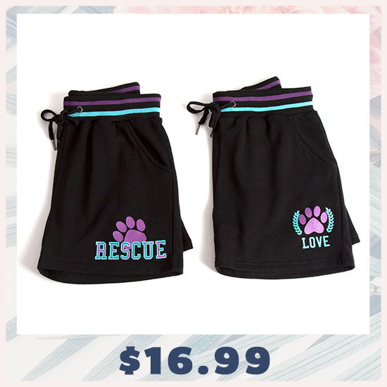 Rescue & Love Striped Waistband Shorts