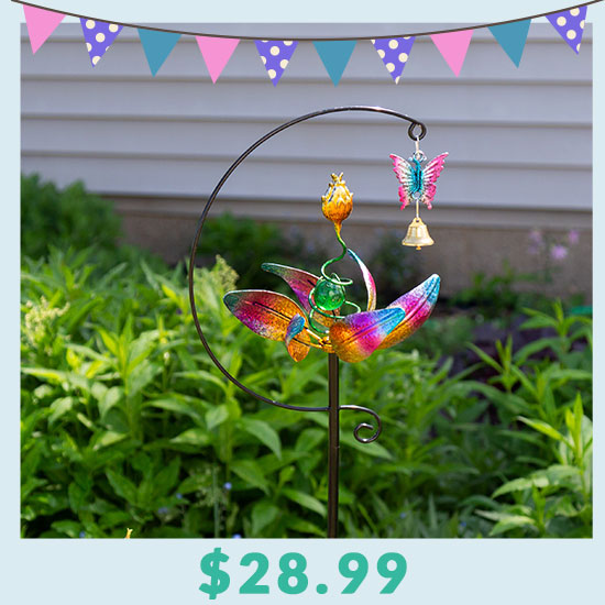Spinning Petals Garden Stake - $28.99