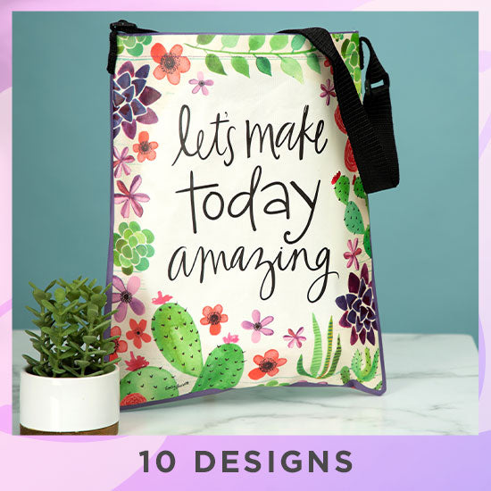 Floral Inspirational Tote Bag - 10 Designs