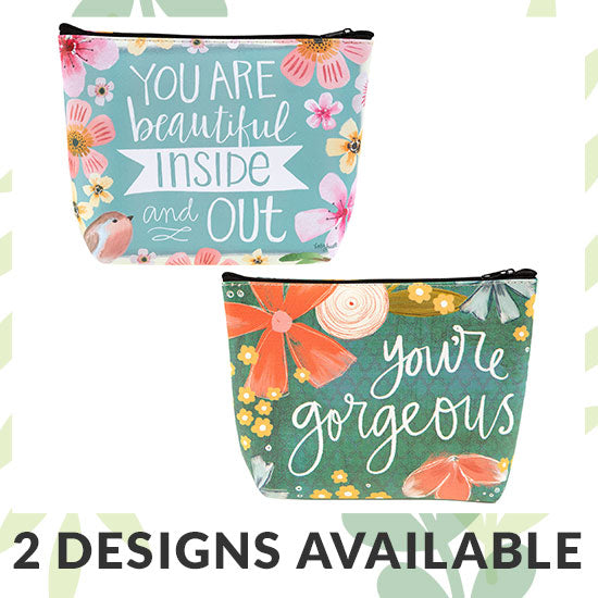 Inspirational Cosmetic Bag - 2 Designs Available