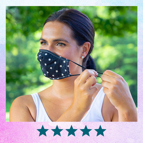 Fitted Cotton Face Mask with Carbon Filters - ★★★★★
