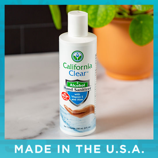 California Clear™ Hand Sanitizer with Aloe & Vitamin E - Made in the U.S.A.