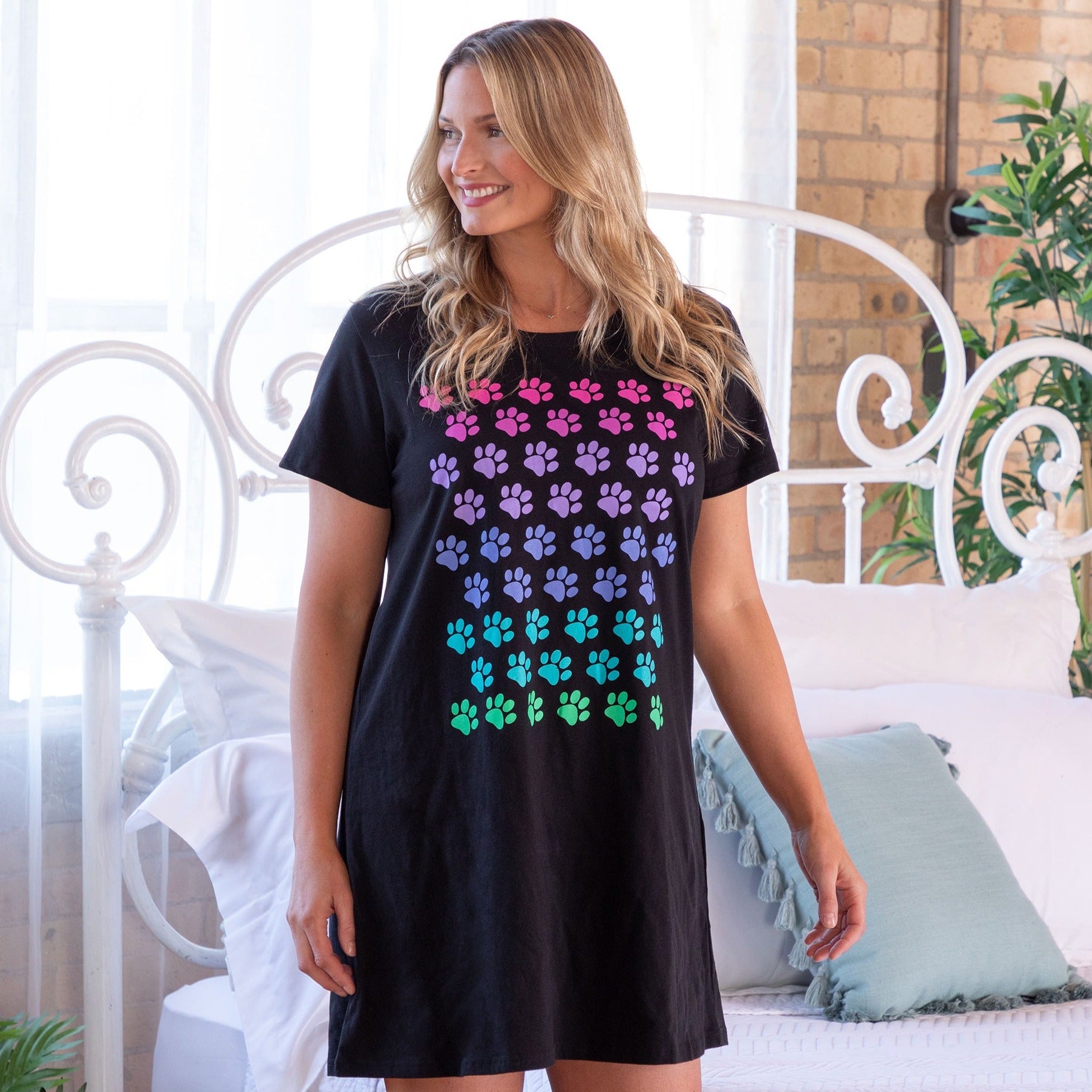 Rainbow Paws Nightgown - S/M