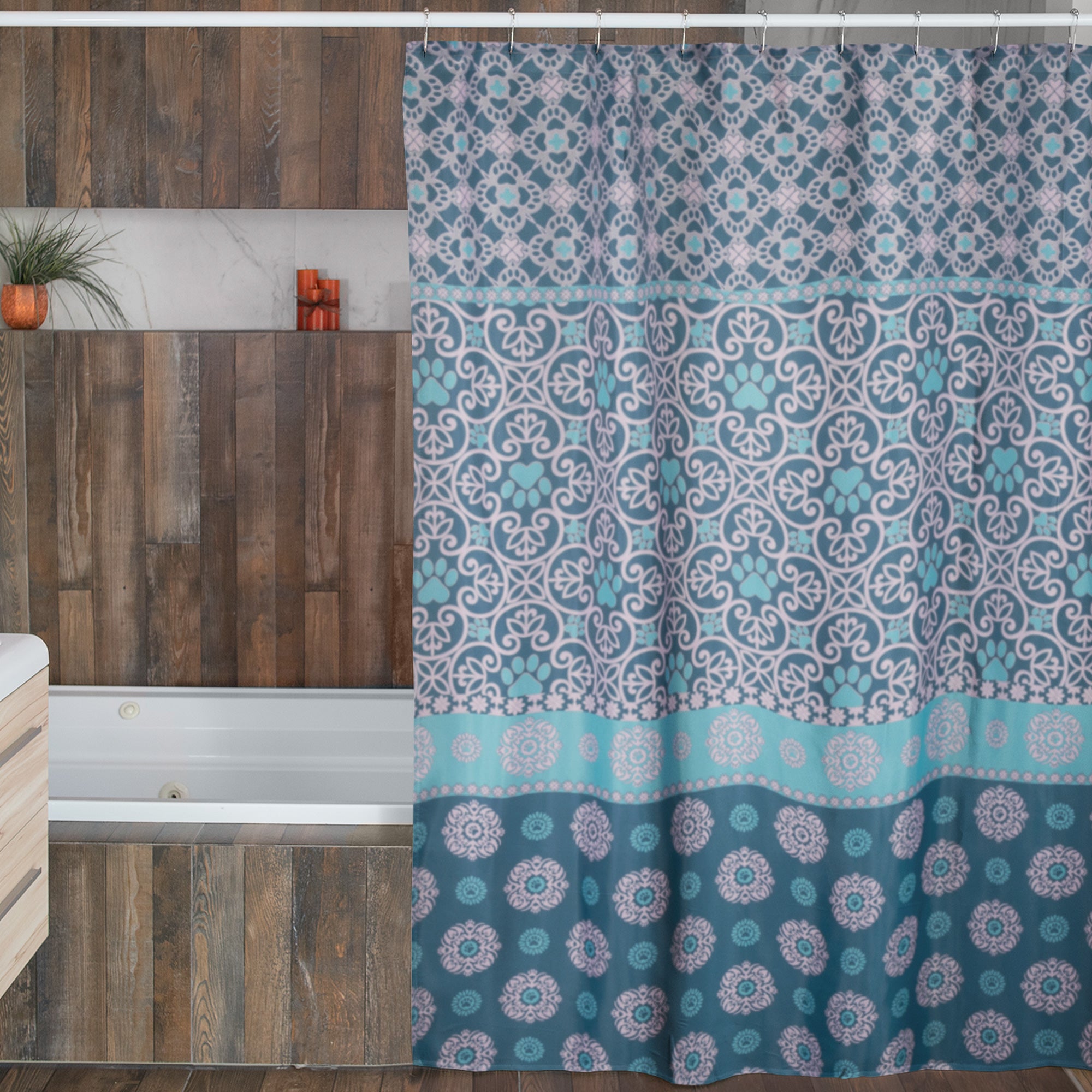 Pawsitively Pretty Shower Curtain - Dragonfly Garden