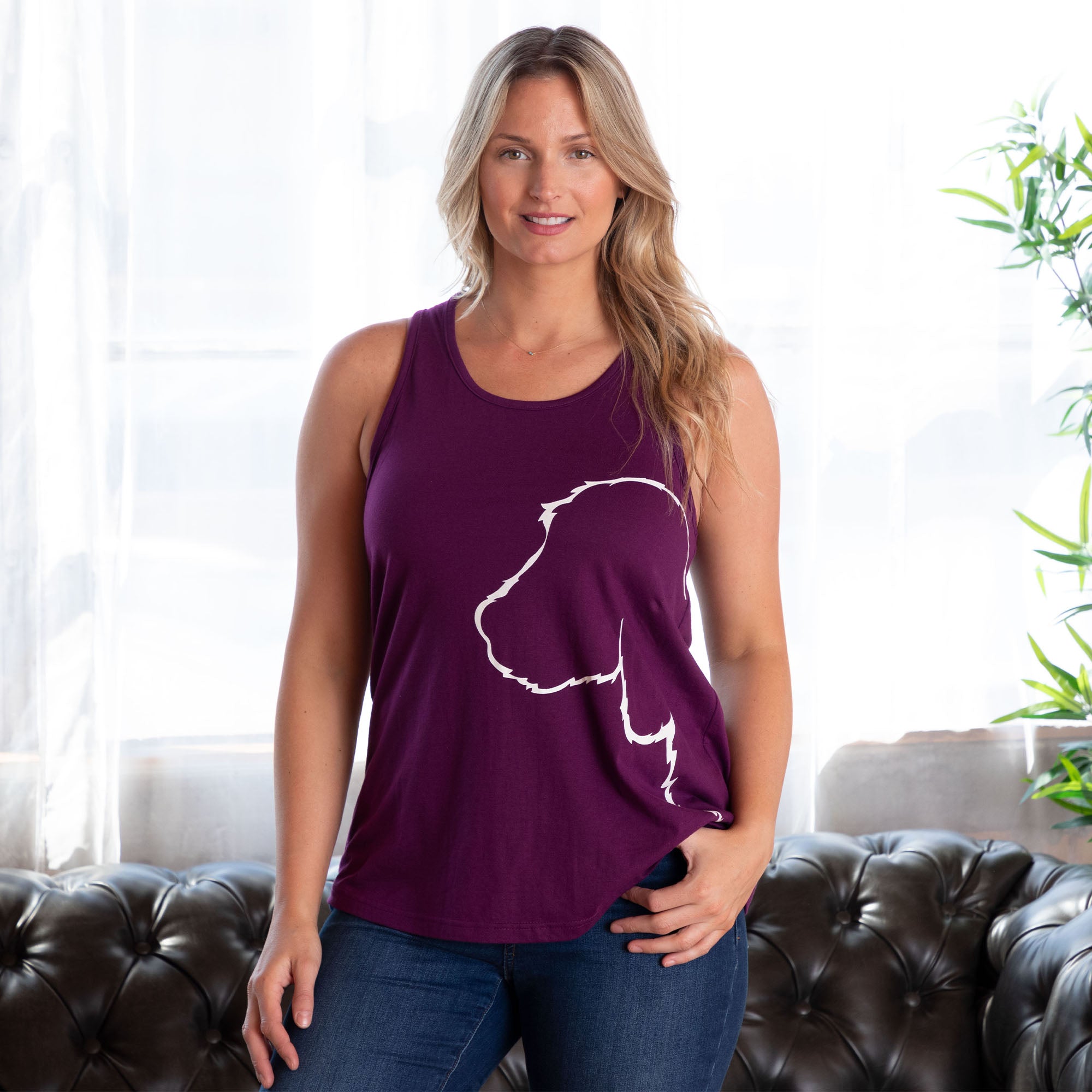 Pet Silhouette Tank Top - Dog - L