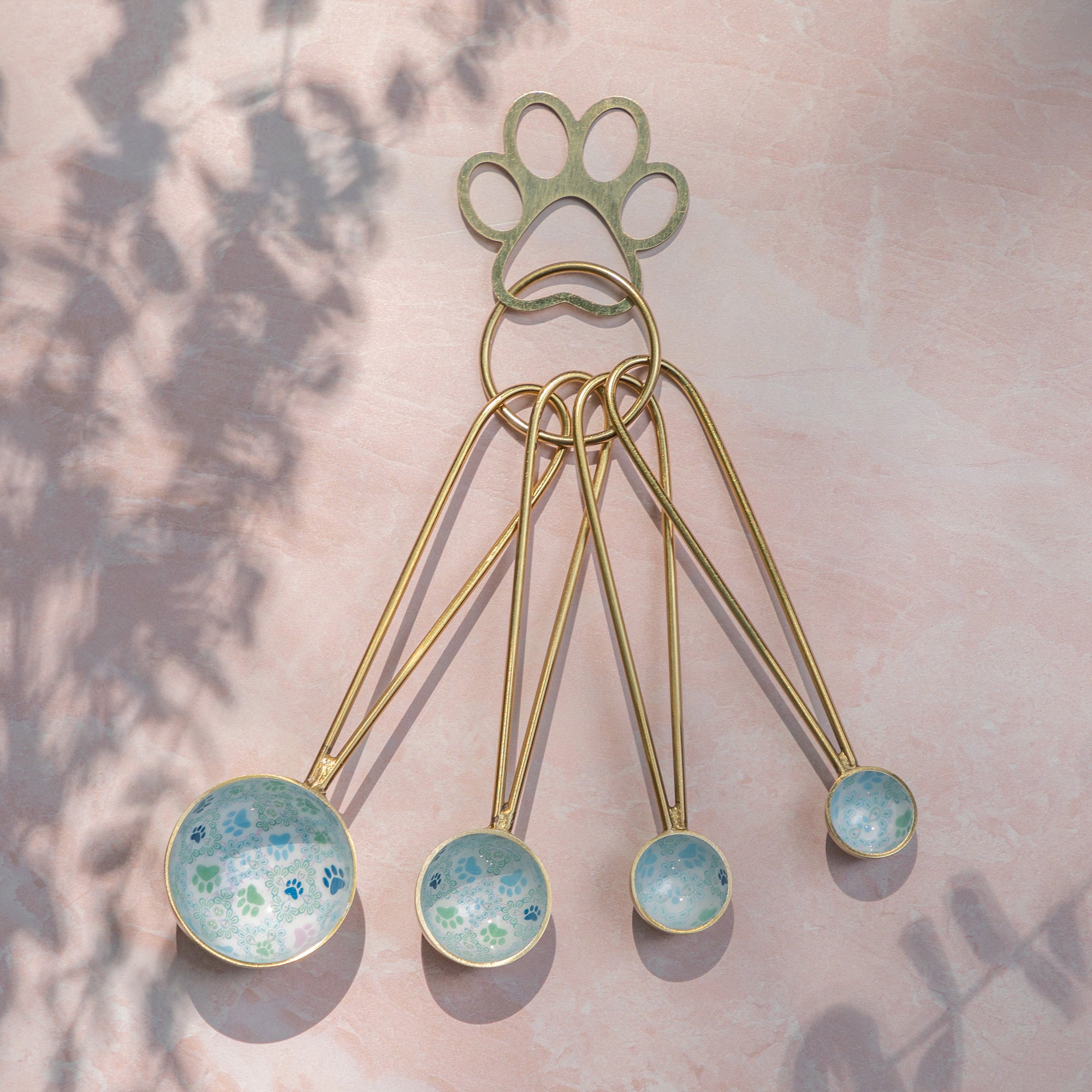Pawfectly Patterned Measuring Tools - Pastel Paws - Measuring Spoons