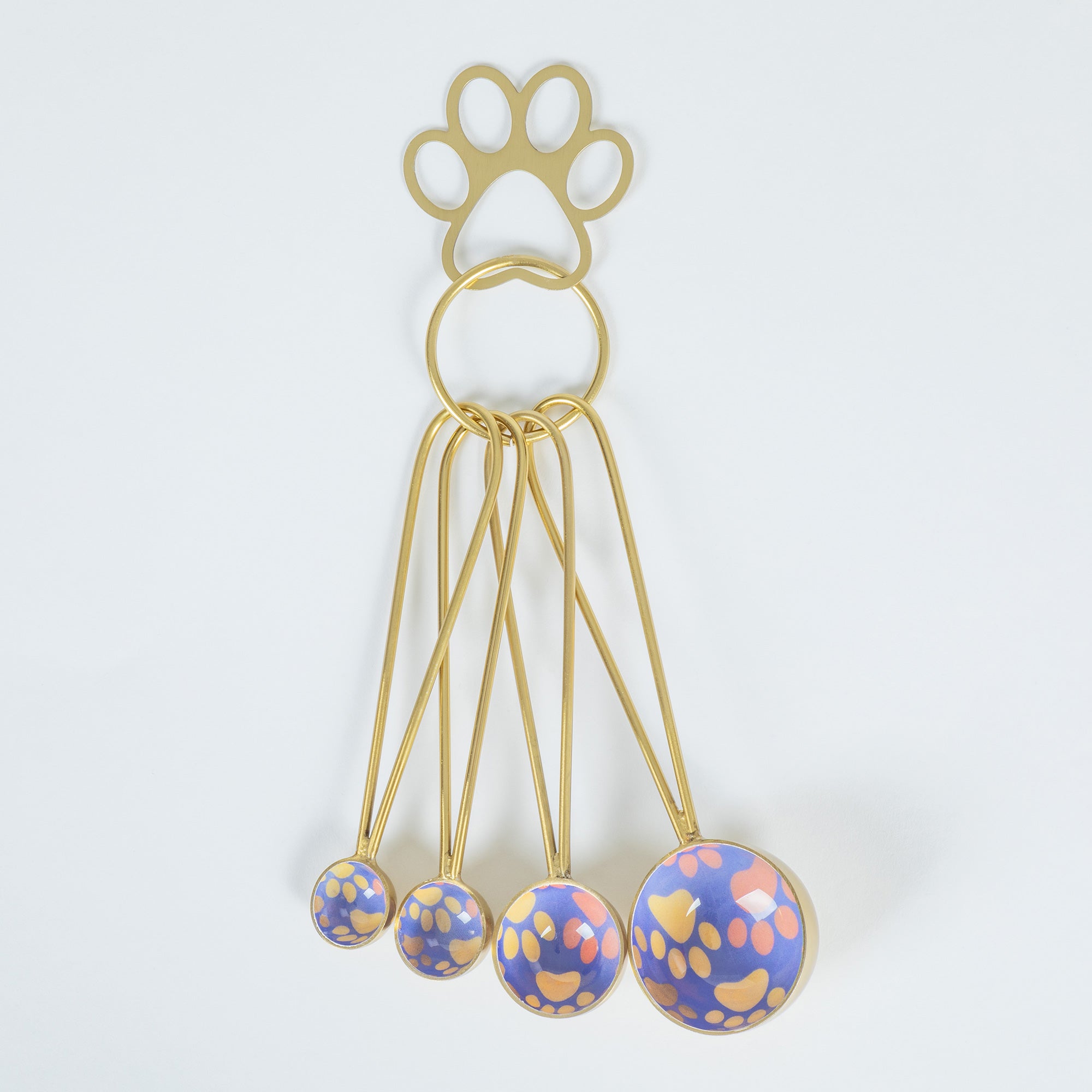 Pawfectly Patterned Measuring Tools - Diagonal Paws - Measuring Spoons