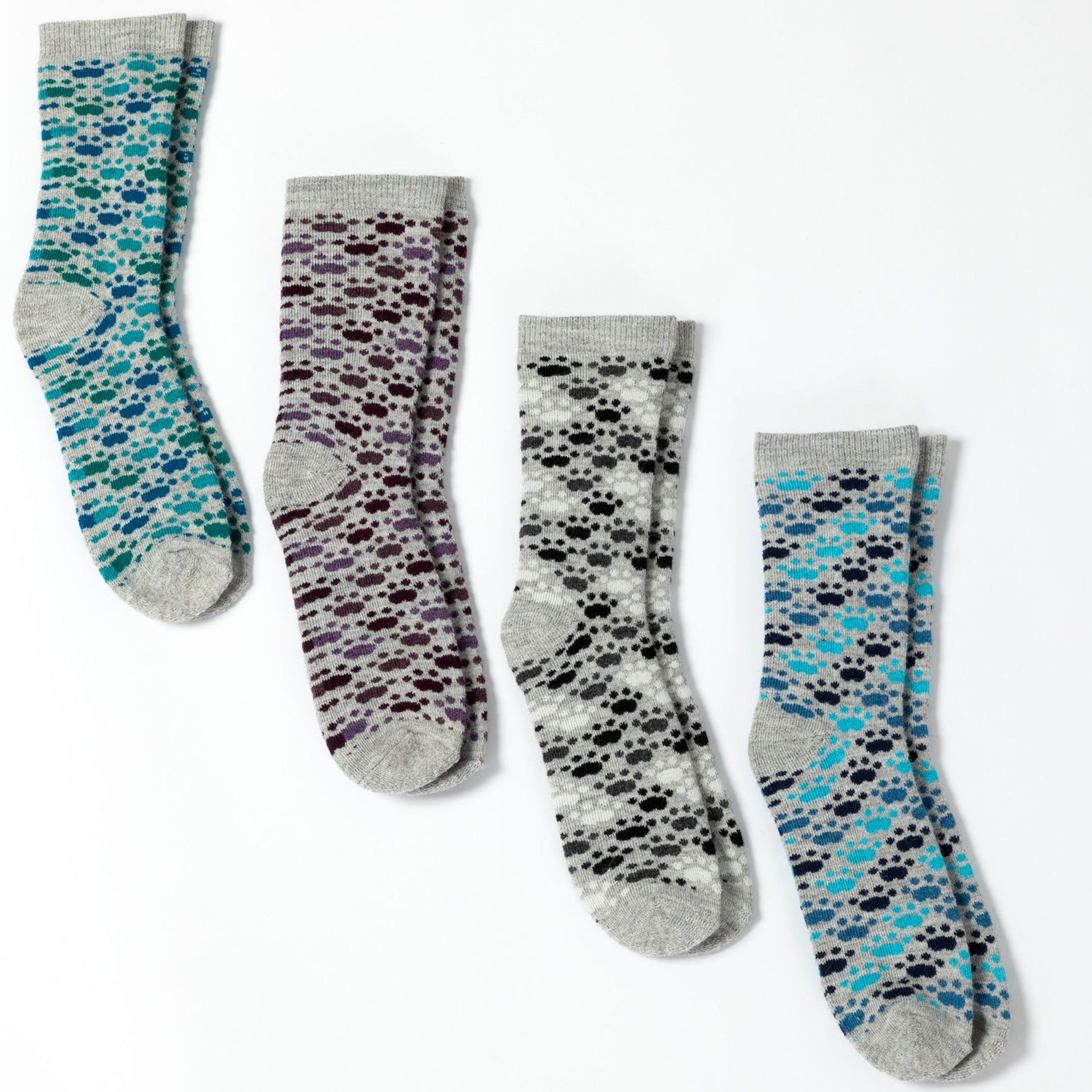 All Over Paws Alpaca Socks - Blue