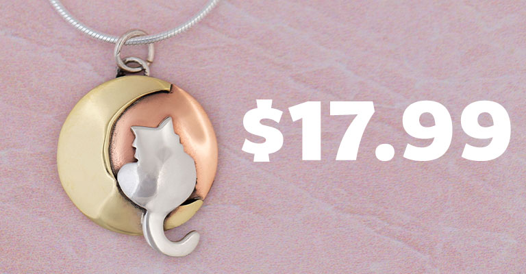 Moonlight Cat Necklace | $17.99