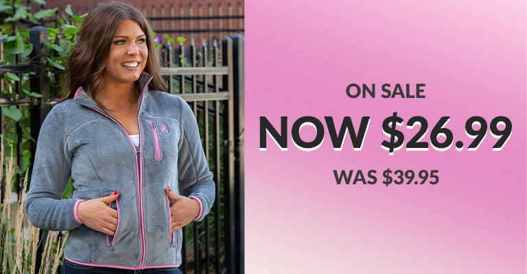 Super Cozy™ Pink Ribbon Everest Cozy Jacket | On Sale! | Was $39.95 | Now $26.99