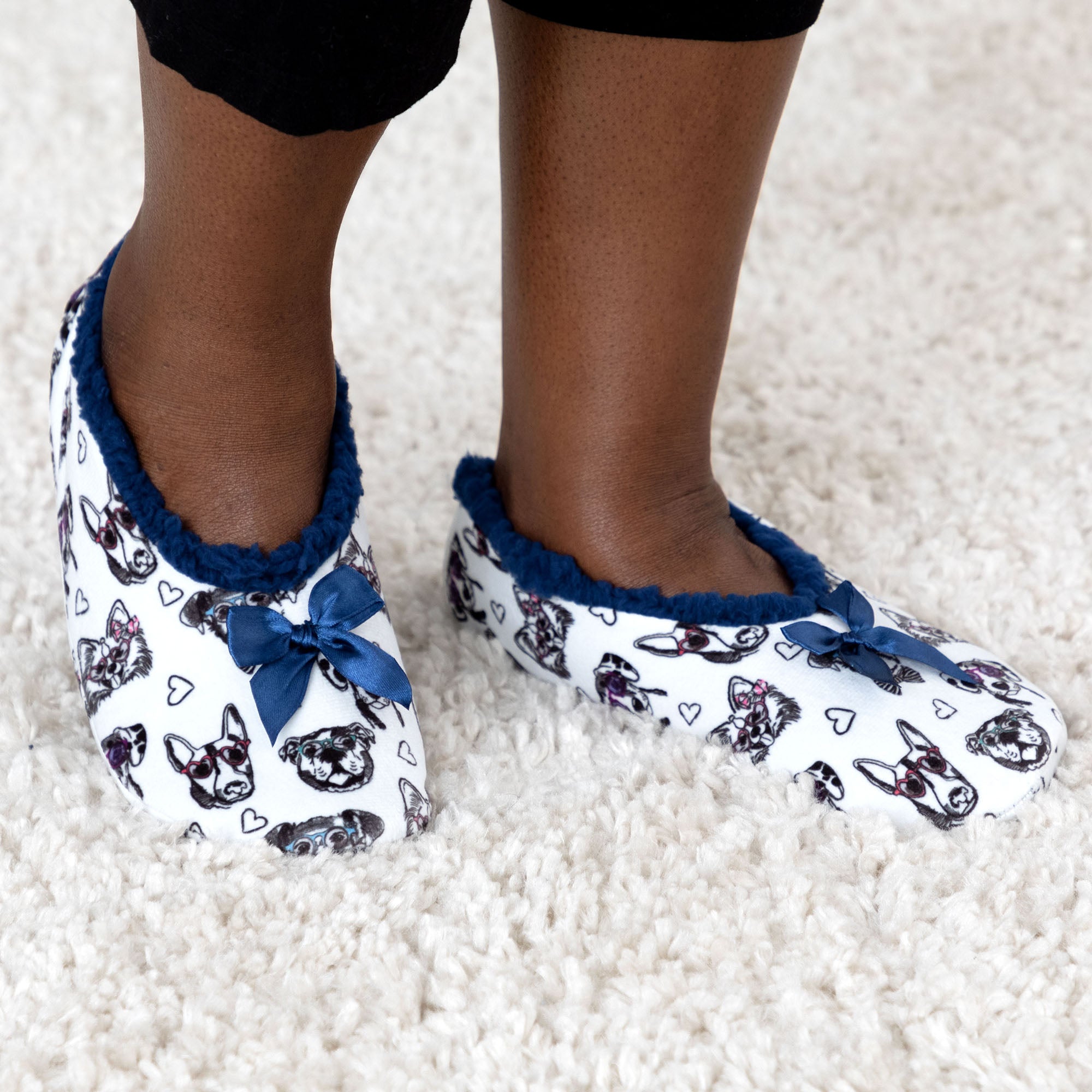 Super Cozy™ Pawsitively Adorable Paw Slippers - Dog - L/XL
