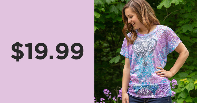 Elephant Lace Dolman Tee | $19.99