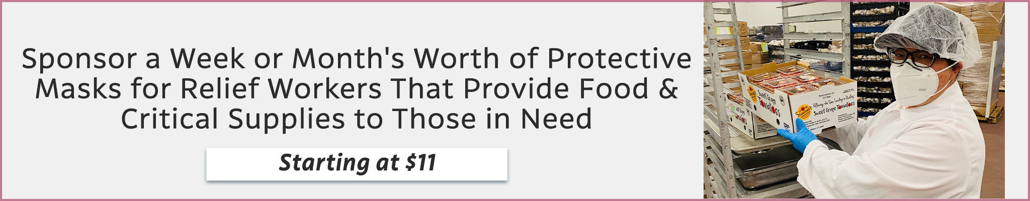 Sponsor a Week or Month's Worth of Protective Masks for Nursing Home & Health Care Workers | Starting at $11