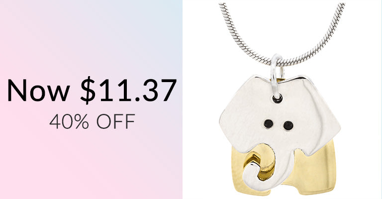 Dancing Elephant Necklace | 40% OFF | Now $11.37