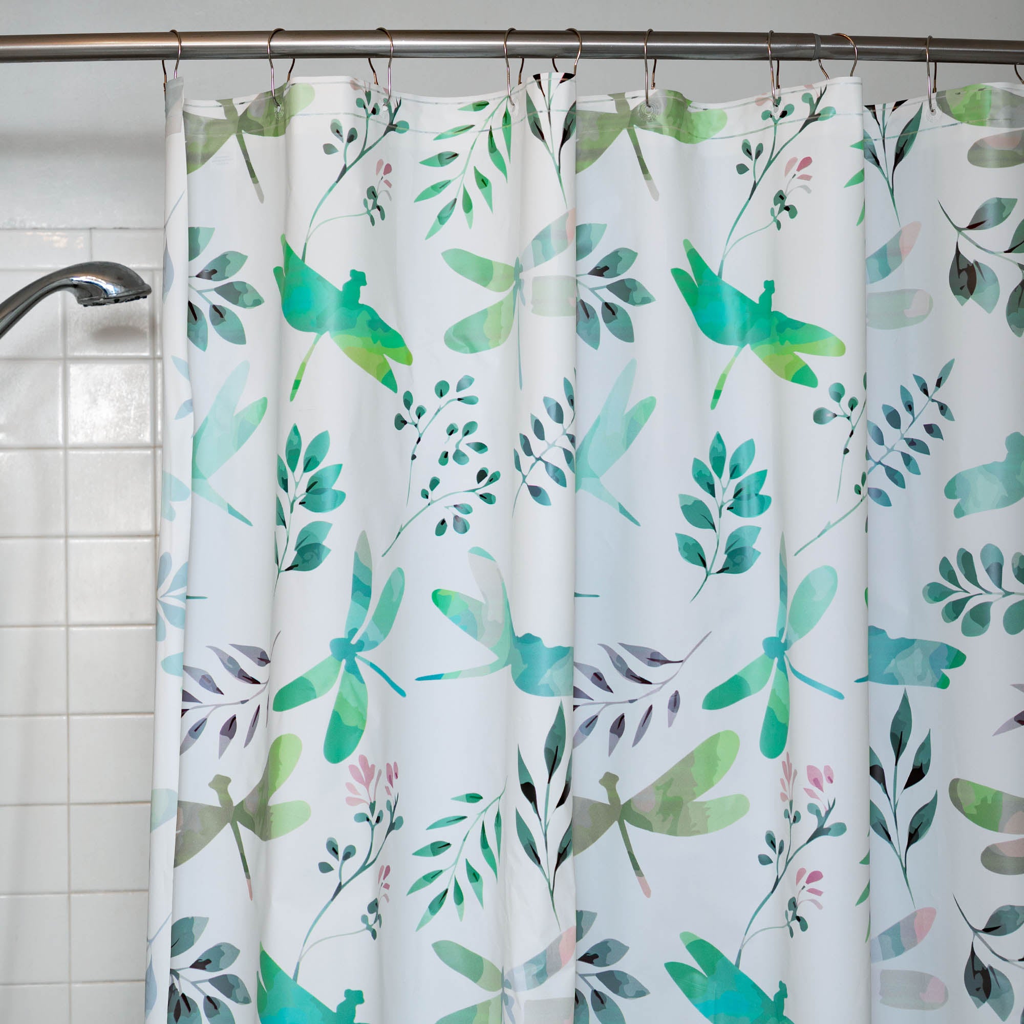 Pawsitively Pretty Shower Curtain - Dragonfly Garden