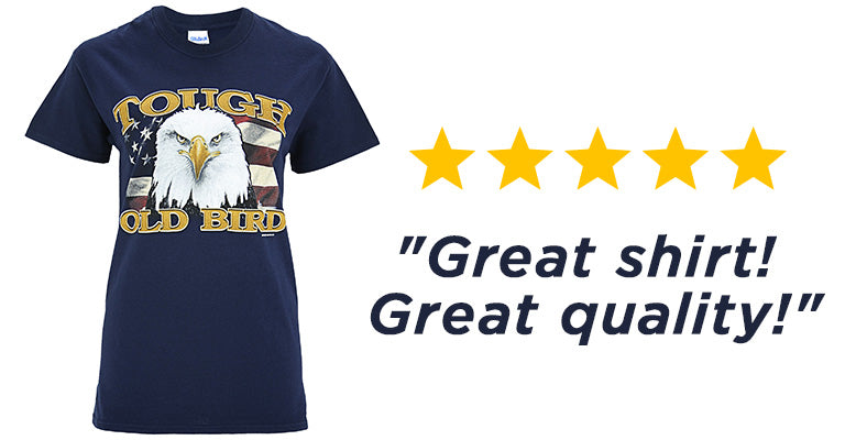 Tough Old Bird Eagle T-Shirt | ★★★★★ 