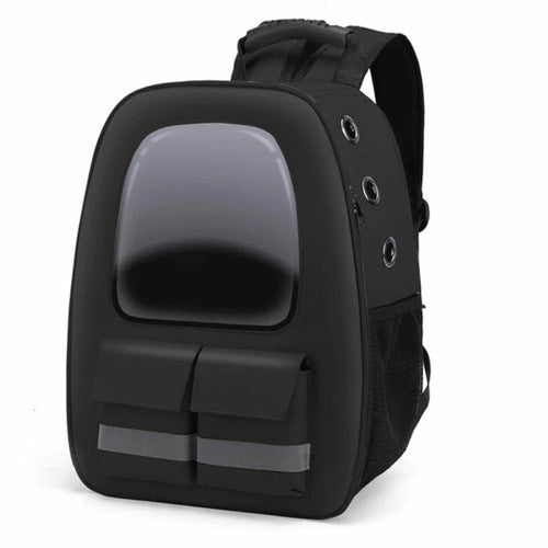 Breathable Pet Traveling Backpack - Black