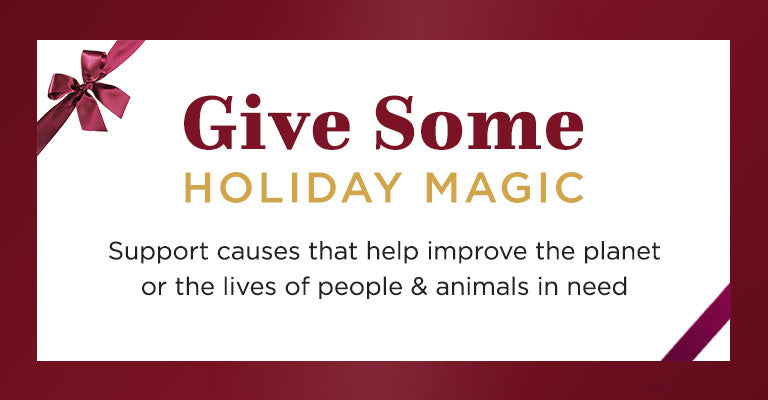 Give Some Holiday Magic  | Support causes that help improve the planet or the lives of people & animals in need