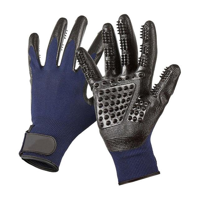Pet Grooming Gloves - Blue