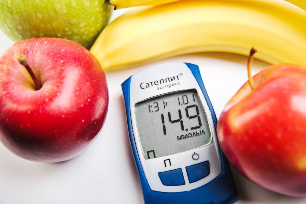 Glucose monitor with fruit