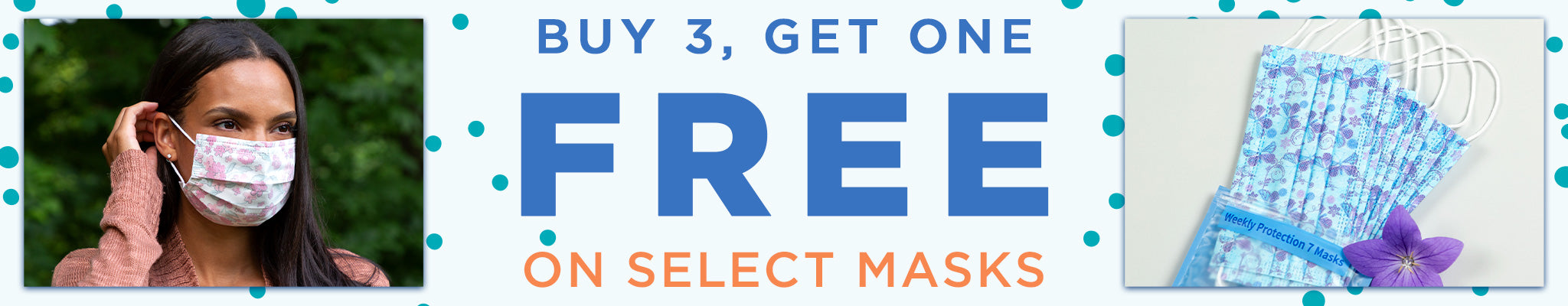 Buy 3, Get 1 FREE on Select Masks