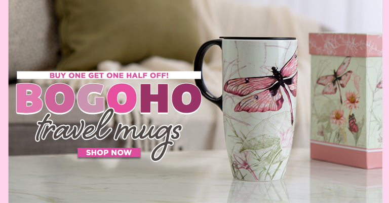 Buy 1, Get 1 Half Off on select Travel Mugs!