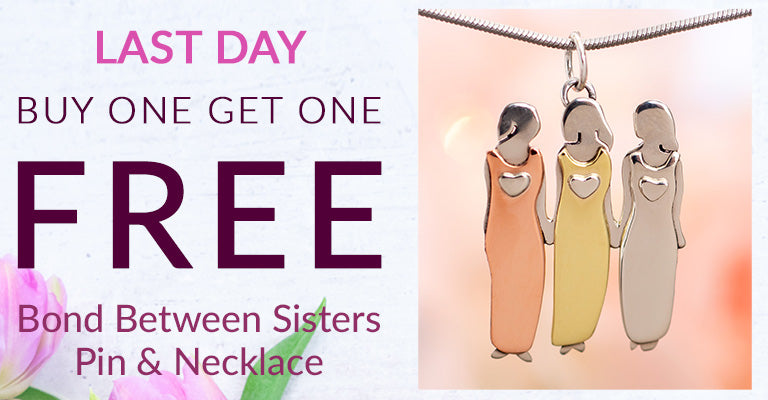 LAST DAY | Buy One Get One FREE | Bond Between Sisters Pin & Necklace