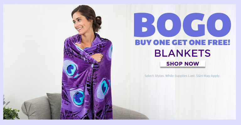 Buy 1, Get 1 Free Super Cozy Fleece Blankets