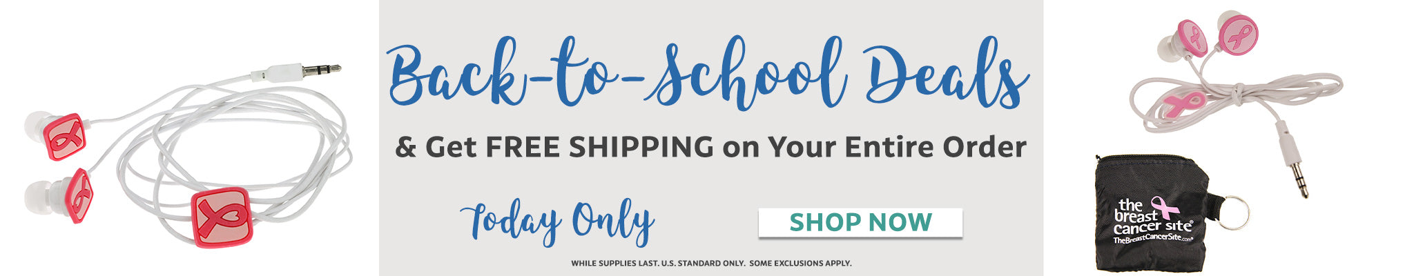 Back to School Retail Lightbox | Free Shipping on Your Entire Order with Purchase