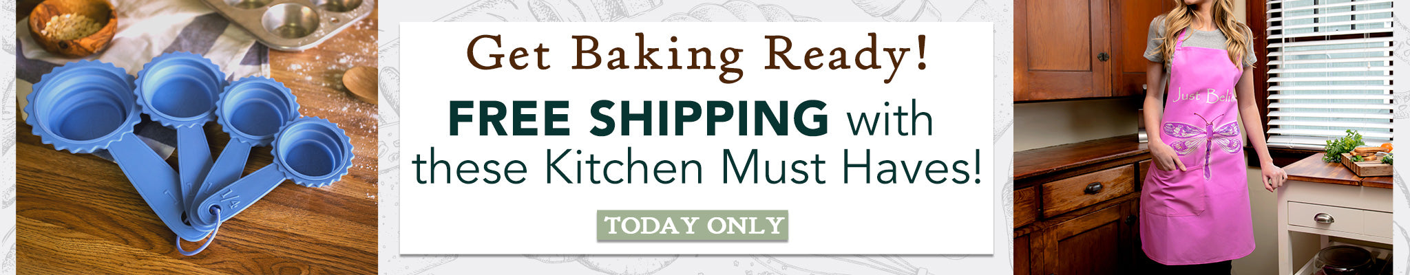 Free Shipping with these Baking Must Haves! | Today Only!