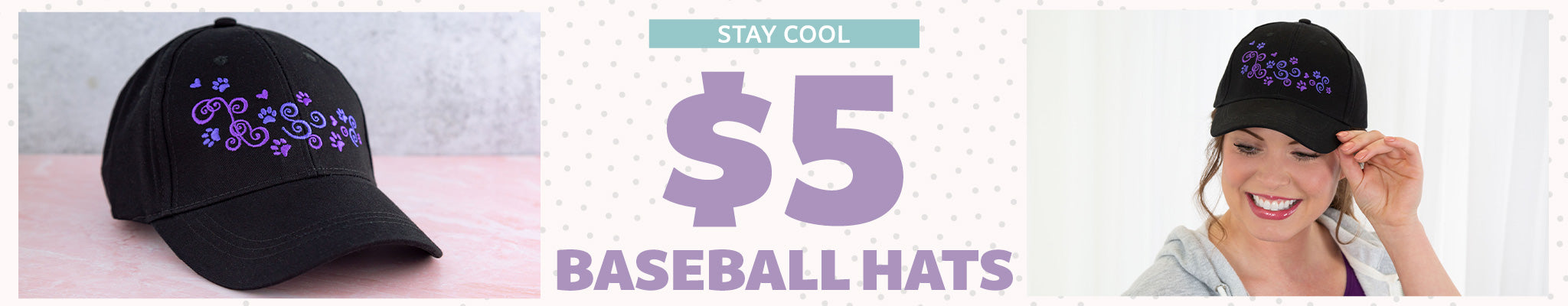 Stay Cool | $5 Baseball Hats 