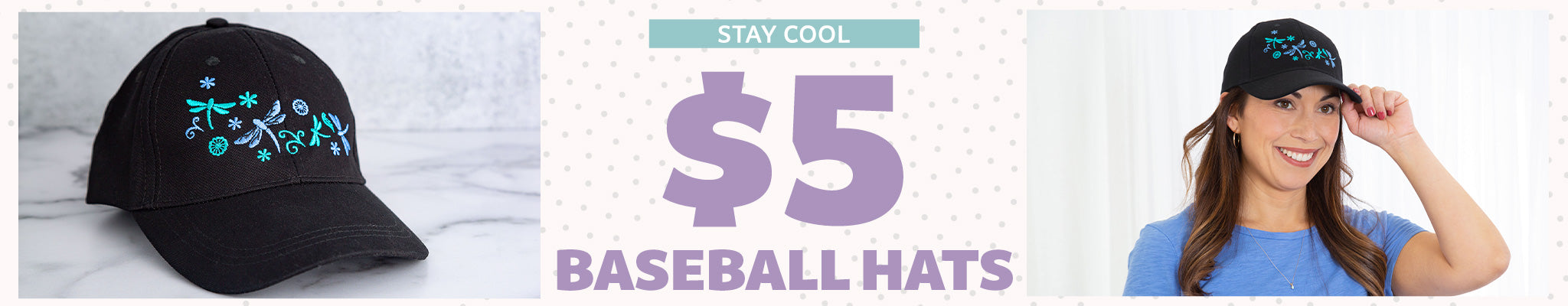 Stay Cool | $5 Baseball Hats 