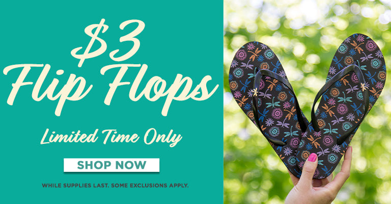 Don't Miss Out! $3 Flip Flops | Limited Time